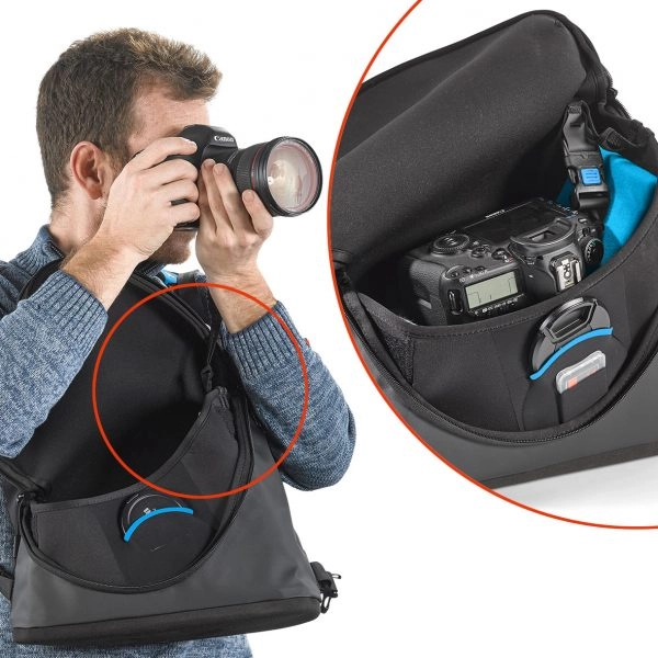 MyMiggo Agua Stormproof Torso Pack For large DSLR and mounted 24-70 lens 