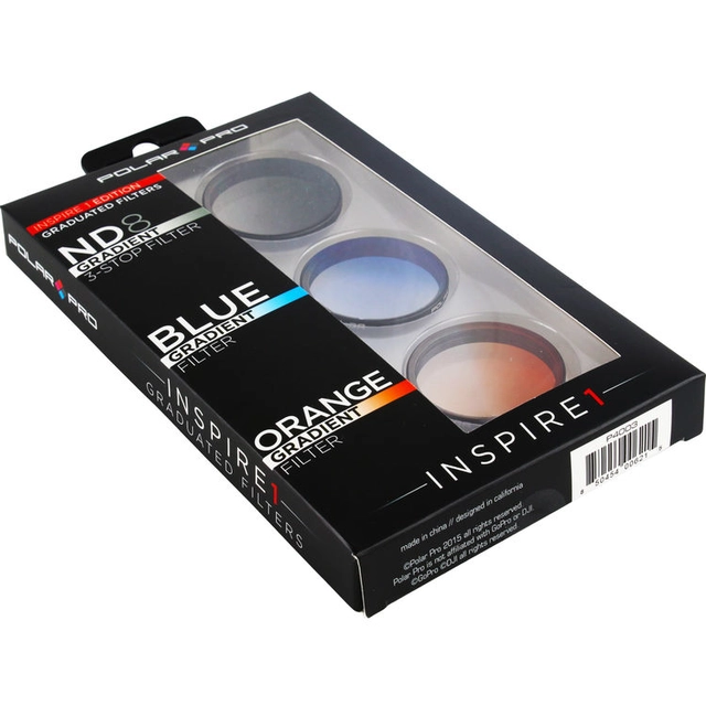 PolarPro Graduated Filters 3-Pack DJI X3 and Z3 camera and Osmo/Osmo+ 